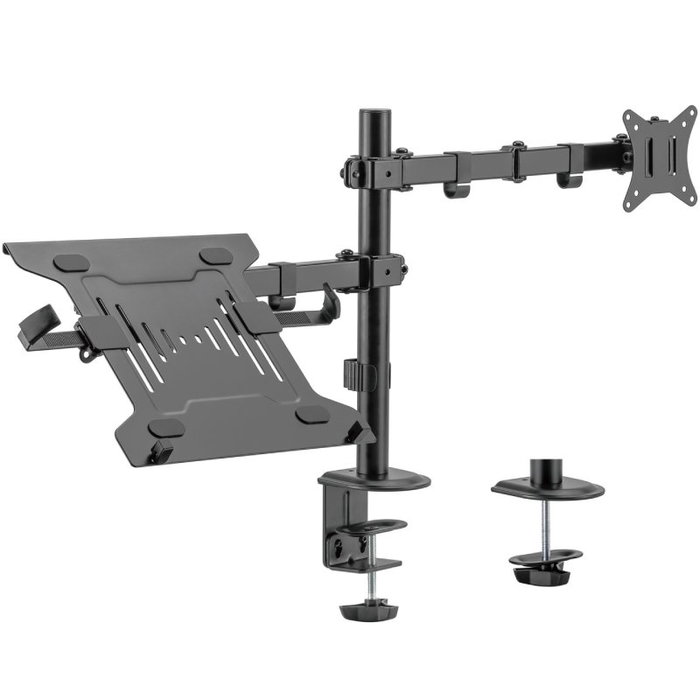 Aisens Soporte de Mesa Giratorio e Inclinable DTL32TSR-193 para Portátil y Monitor/TV de 17-32 pulgadas